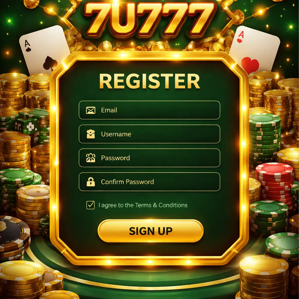 7U777 personal cabinet login interface with security details
